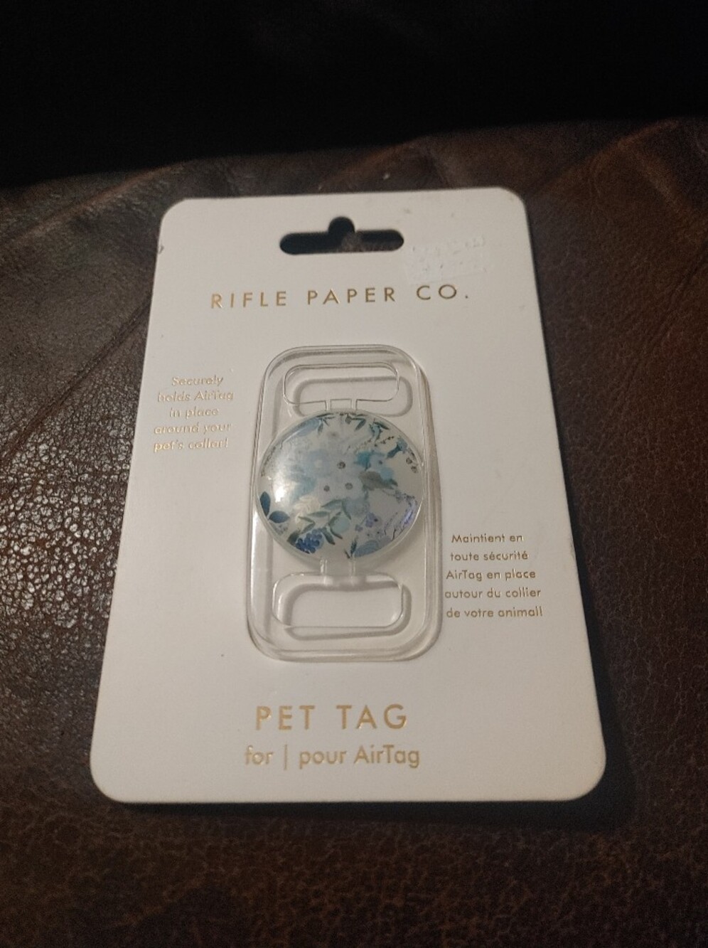 Rifle Paper Co. Floral Pet Tag in Blue
